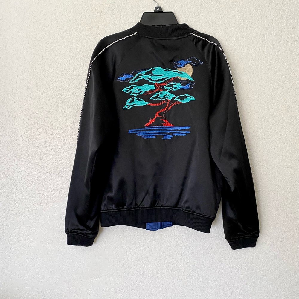Opening Ceremony Silk Reversible Bomber Jacker